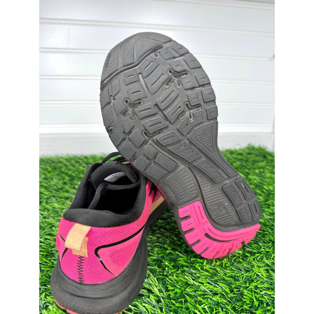 Brooks Trace 3 Women’s 7 B Pink Glo Black Orange Running Shoes 1204011B694 - Picture 6 of 7